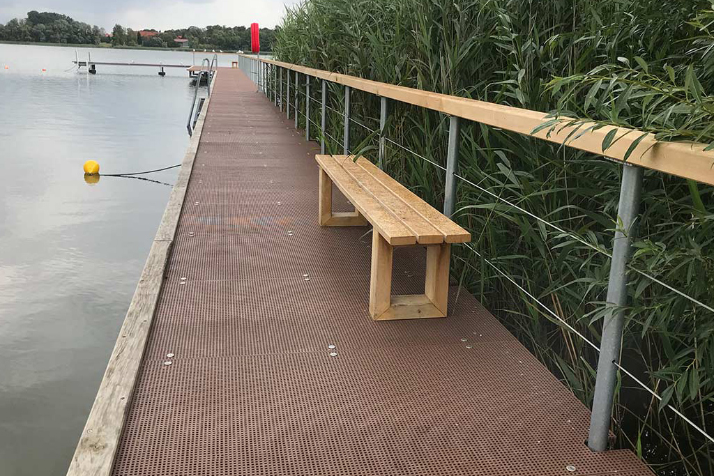 GRP walkway decking