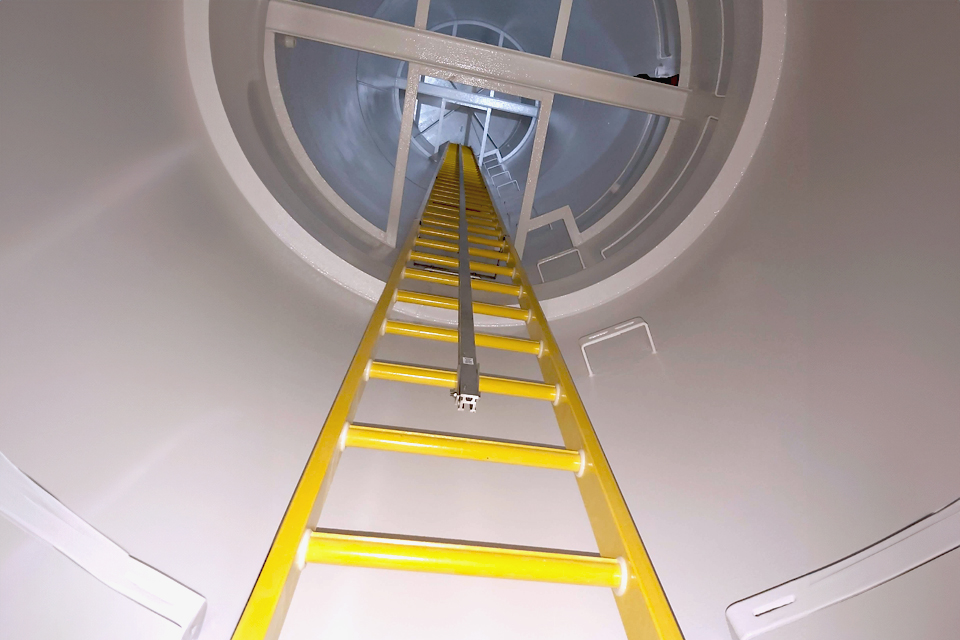 GRP ladders for chemical plants