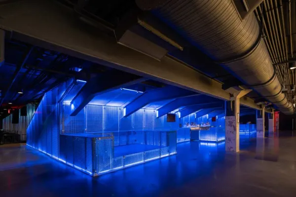 Beleuchtete Gitterroste